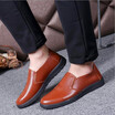 Leather shoes mens spring new mens shoes leisure shoes for the elderly anti - skid soft soles dad shoes