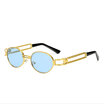 Retro Small Round Sunglasses Men Male Vintage Steampunk Sunglass Women Hip Hop Gold Glasses Luxury Brand Eyewear UV400