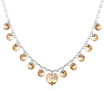 New Heart Statement Necklaces Pendants Crystal from Swa Elements Decoration Choker Collar Necklace Chain Women 14092