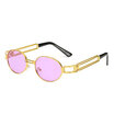 Retro Small Round Sunglasses Men Male Vintage Steampunk Sunglass Women Hip Hop Gold Glasses Luxury Brand Eyewear UV400