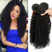 CLAROLAIR Hair 3PCS Cheap Curly Human Hair Bundles Indian Curly Virgin Hair Kinky Curly Virgin Hair No Shedding Tangle Free
