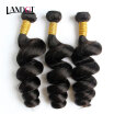 9A Cambodian Virgin Hair Loose Wave 100 Human Hair Weaves 3 Bundles Unprocessed Cambodian Loose Wavy Curly Remy Hair Extensions