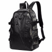 UIYI Mens Backpack PU Black Bag Men Travel Backpack 14 Laptop High Quality Male Back bag Teenager bags