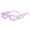 SHAUNA Women Square sunglasses Small Rectangle Sunglasses Ladies Candy Color Clear Purple Red Pink Yellow Glasses UV400