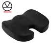 Cojín del asiento Coccyx negro Cojín del asiento ortopédico Soporte lumbar Cojín de la espuma de la memoria Comfort para la oficina del coche de la silla