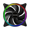 Huntkey GX120 monochrome green 12CM computer chassis LED fan supports large 4P serial interface shock absorption pad gift 4 screws