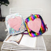 2018 Fashion Spring&Summer New Laser Shoulder Bag Multicolored Heart Backpack Travel Bag