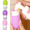 Cntomlv Portable Round Silicone Travel Bottles Cosmetics Shampoo Container Candy Color