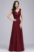 Lace Evening Long Prom Dress Formal Party Bridesmaid Gown A-line Women Chiffon Dress
