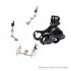 Buceo luces mariposa Clip brazo abrazadera montaje bola Base adaptador para cámara de 3 3 acción Gopro Hero 4