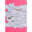 Guangbo GuangBo 120 A5 Creative Notebook Hard Face Pocket Notepad Office Supplies Small Town Story Red FB60449