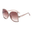 SHAUNA Oversize Women Butterfly Sunglasses Fashion Glittery Frame Ladies Candy Color Gradient Sun Glasses UV400