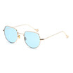 SHAUNA 10 Colors Fashion Women Square Sunglasses Trend Men Metal Frame TintClear Lens Glasses