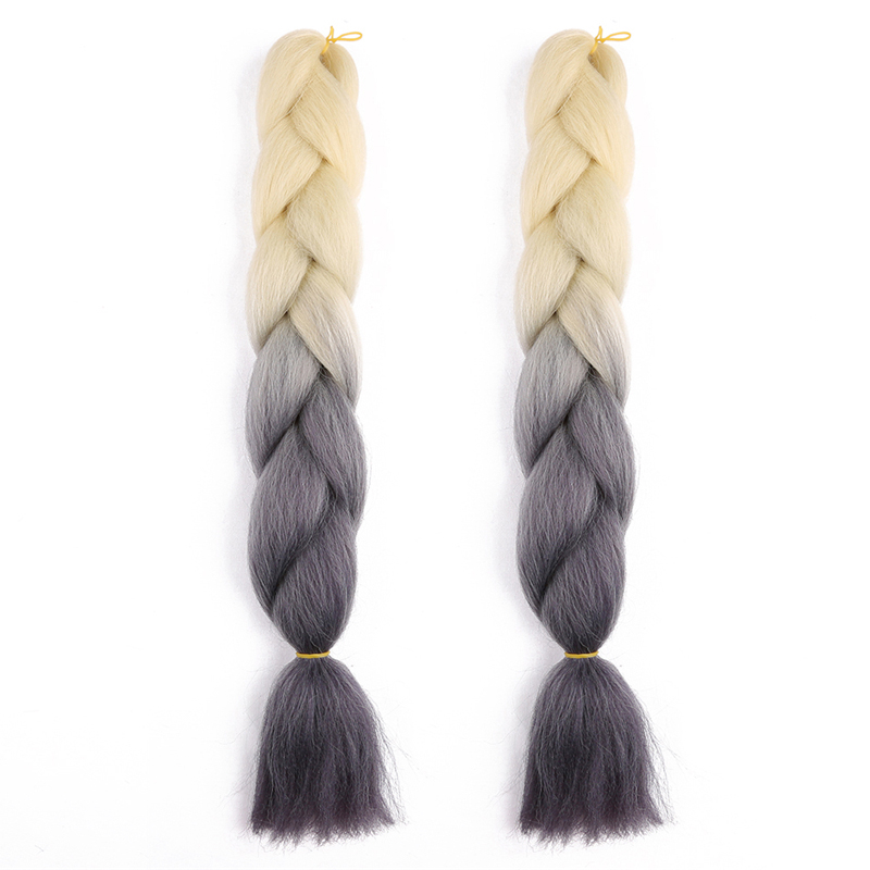 2T 3T Jumbo Braids Hairstyles Hair For Russian Women Colors Synthetic Braiding Hair