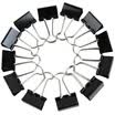 COMIX 12 loaded 32mm black long tail clip ticket folder swallows clip iron clip office stationery B3607