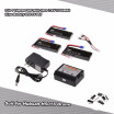 3pcs 74V 2700mAh 10C Li-po Battery with 3 in 1 Charger Set H501S-002 for Hubsan H501S FPV RC Quadcopter