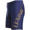 Li Ning LI-NING swimwear men&39s knee&knee five points hot spring swimming trunks comfortable fitness swimming trousers leisure men&39s swimsuit LSSL133 deep blue L