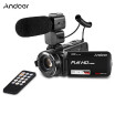 Andoer HDV-Z82 1080P Full HD 24MP Digital Video Camera Camcorder with 039X Wide Angle Macro Lens 3" LCD Touchscreen Remote Cont