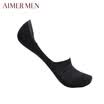 Ai Mu Mr underwear mens thin section 18SS socks enjoy pure color combed cotton short tube invisible socks NS94W053 black 27