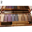 NEW 9 Colors Shimmer Eyeshadow Palette & Makeup Cosmetic Brush Set