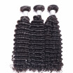 Deep Wave Brazilian Hair Weave Bundles 3pcs Virgin Hair Weaving Human Hair Extensions Natural Color