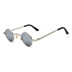 SHAUNA Wide Bridge Retro Rock Punk Sunglasses Classic Small Round Clear Red Sun Glasses UV400