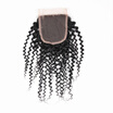 Racily Hair Brazilian Kinky Curly Hair Closure 1 Piece Unprocessed Human Hair Lace Closure