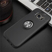 Samsung Galaxy S7 Edge Luxury Metal Ring Magnetic Bracket Shockproof Cooling TPU Phone Case