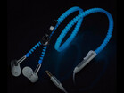 Colorful Luminescent Metal Zipper Headset With Microphone In-Ear Headset 35mm For Mobile Phone MP3 MP4 Music Players