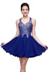 Crystal Short Homecoming Party Prom Evening Dresses Cocktail Bridesmaid Formal Pageant Gown