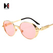 SHAUNA Vintage Punk Style Women Oval Sunglasses Spring Decoration Fashion Men Goggle Glasses UV400