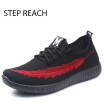 Women shoes fashion sneakers couple models tenis feminino breathable air mesh adult lace-up casual soild black