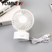 TOMNEW Desk USB Fan Office Mini Fan Silent 2 Speed Desktop Fan with Double Side Fan Blades for Home Kids Room