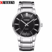 curren famous watches quart watch design sport steel clock top quality military men male luxury Metal watchband 8001B