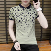 DaMaiZhang Brand New Mens Polo Shirt Men Cotton Short Sleeve shirt Printed Classiac Slim Shirts Casual Tshirt Tee