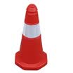 Tenchi CT plastic reflective road cone roadblock cone plastic cone ice cream cone traffic safety warning cone reflective cone red white 50cm