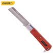 Deli delicatessen mango de registro manganeso acero borde recto cuchillo electricista cuchillo plegable cortador de cable herramienta de corte de alambre DL0070