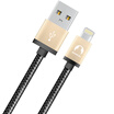 Snowkids MFi certification 2 m Apple 76 5s data cable aluminum shell phone charger line power cord black gold support iphone5 6s 7P SE etc