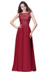 Evening A-line Prom Dress Long Bridesmaid Party Gown Women Chiffon Lace Dresses