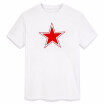 T-shirt Men Star Red Art Graphics Russina Popculture Vodka Army Flag Man T Shirt Cotton Casual Print Tee Diy Customizatn