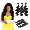 Ishow Hair Best Selling 7A Brazilian Body Wave Frontal Closure With 3Bundles 13x4 Ear To Ear Lace Frontal Free Shipping