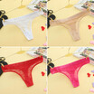 Women Seamless Thongs Ultra Thin Mesh G Strings Solid Slim Panties See through Transparent Pink Underwear
