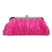 Fawziya Satin Pleated Clutch Purses For Women Evening Clutches For Wedding And Party