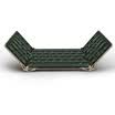 BOW HB099B Wireless Bluetooth USB Cable Triangle Keyboard Triple Backlight Black