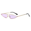 SHAUNA Fashion Women Small Cat Eye Sunglasses Double Bridges Men Clear Pink Shades UV400
