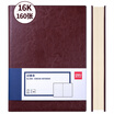 Deli deli 16k320 pages 160 sheets thickened business leather surface office notebook notebook brown 3185