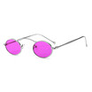 SHAUNA Wide Bridge Women Small Oval Sunglasses Summer Styles Fashion Metal Frame Men Clear Red Purple Eyeglasses UV400