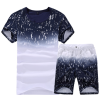 New Summer Fashion Men&39s Short Sleeve T Shirt Suit 4 Colors T shirtpants