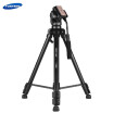 Kingjoy VT 3500 197cm 65ft Camera Camcorder Tripod with VT 3530 Fluid Damping Head Non slip Horseshoe shape Foot Stable Middle