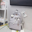 Japanese Original Wind Soft Girl Heart Bag for Girl Student Younger Sister Cute Bow Hair Ball Light Shoulder Backpack
